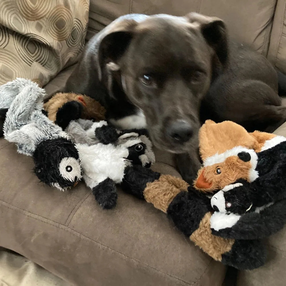 Hundespielzeug ohne Füllung, Plüsch-Hundespielzeug in Tierform