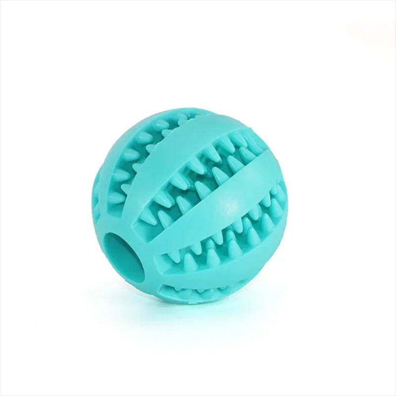 Zahnreinigungsball aus Naturgummi, interaktives Hundespielzeug mit Leckerli-Funktion