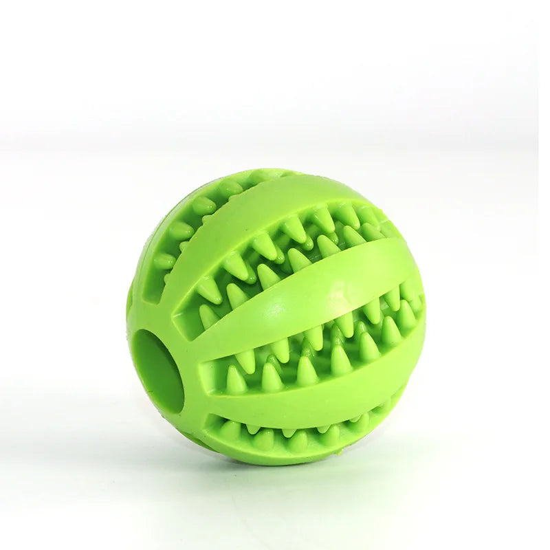 Zahnreinigungsball aus Naturgummi, interaktives Hundespielzeug mit Leckerli-Funktion