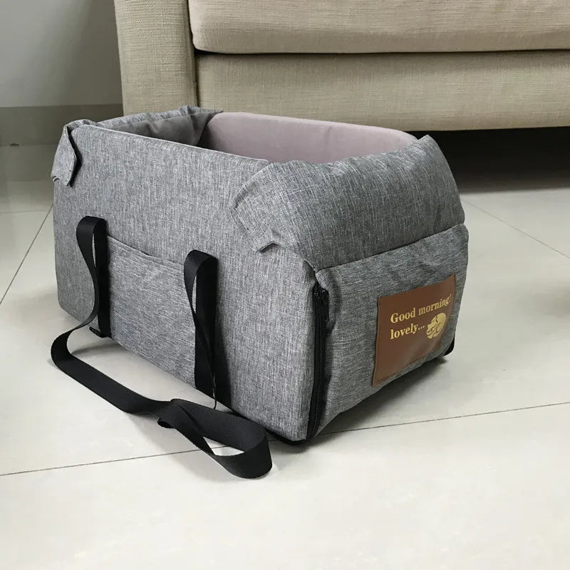 Tragbares Auto-Hundebett - waschbar & sicher für kleine Hunde & Katzen