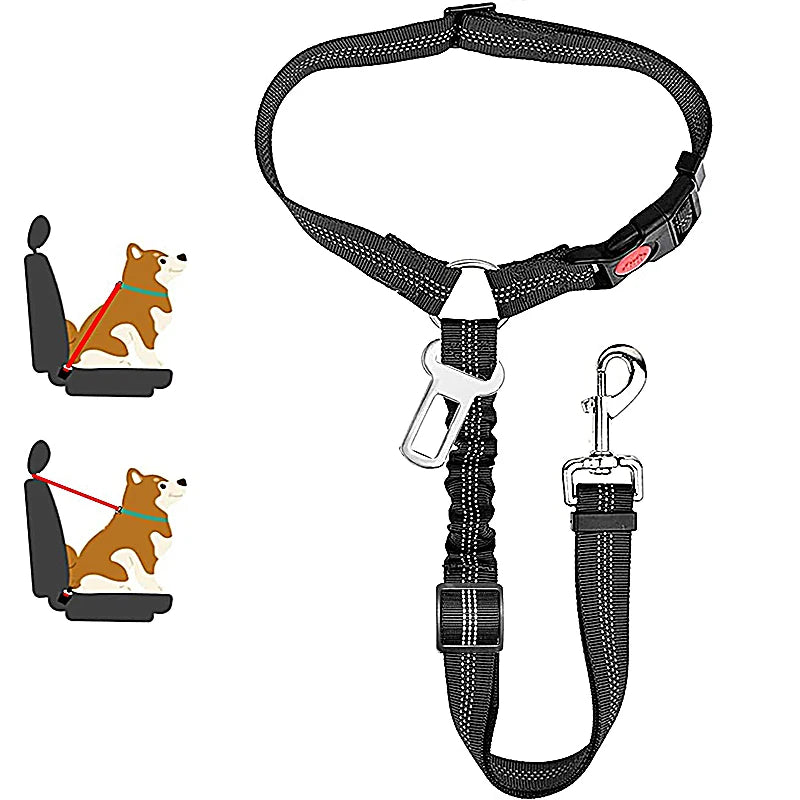 2-in-1 Sicherheitsgeschirr mit Leine & Anschnallgurt - für Hunde & Katzen im Auto