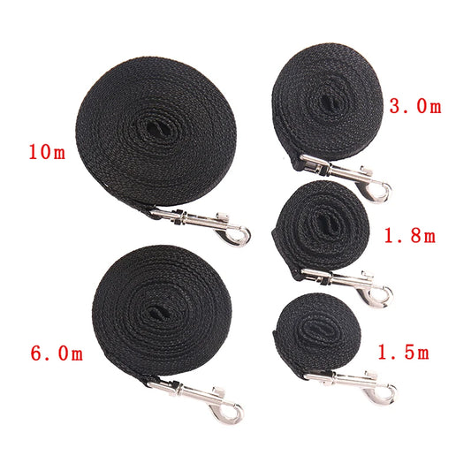 Lange Trainingsleine aus robustem Nylon - 10m, 15m, 20m, 30m, 50m, für kleine & große Hunde
