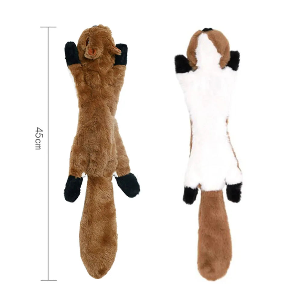Hundespielzeug ohne Füllung, Plüsch-Hundespielzeug in Tierform