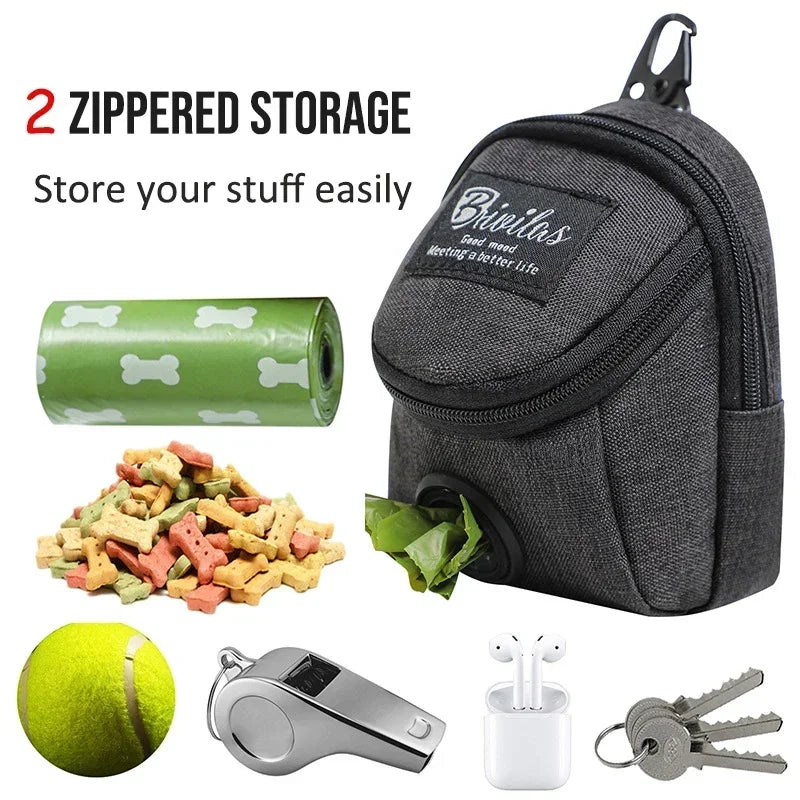 Snack-Tasche für Hundetraining - Outdoor Leckerli-Beutel mit Kotbeutelspender