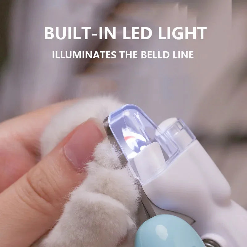 Krallenschere mit LED-Licht - Sicheres Krallenschneiden für Hunde & Katzen