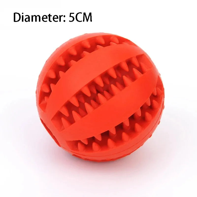 Zahnreinigungsball aus Naturgummi, interaktives Hundespielzeug mit Leckerli-Funktion