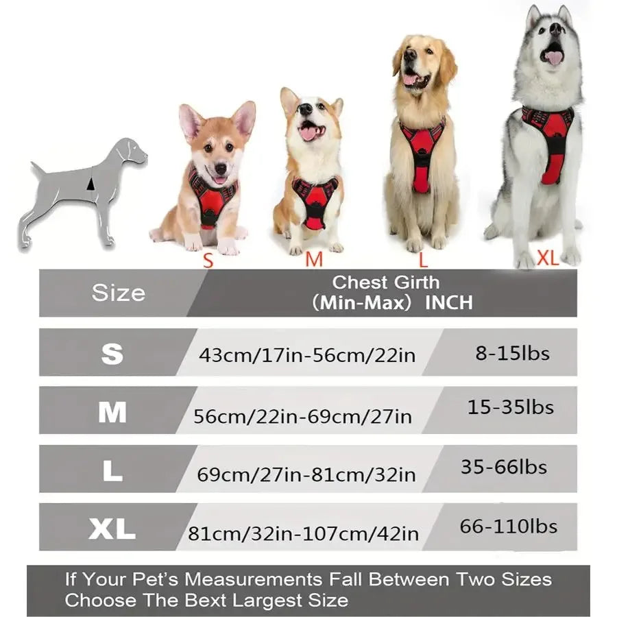 Hundegeschirr - Große Weste für Hunde