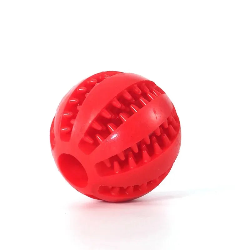 Zahnreinigungsball aus Naturgummi, interaktives Hundespielzeug mit Leckerli-Funktion