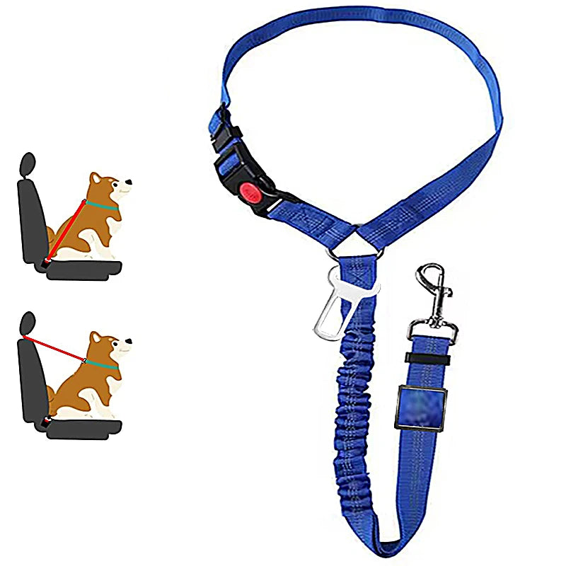2-in-1 Sicherheitsgeschirr mit Leine & Anschnallgurt - für Hunde & Katzen im Auto