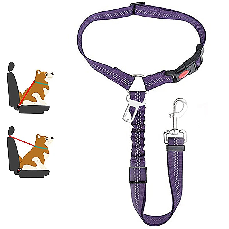 2-in-1 Sicherheitsgeschirr mit Leine & Anschnallgurt - für Hunde & Katzen im Auto
