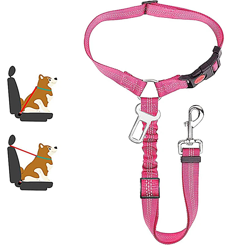 2-in-1 Sicherheitsgeschirr mit Leine & Anschnallgurt - für Hunde & Katzen im Auto