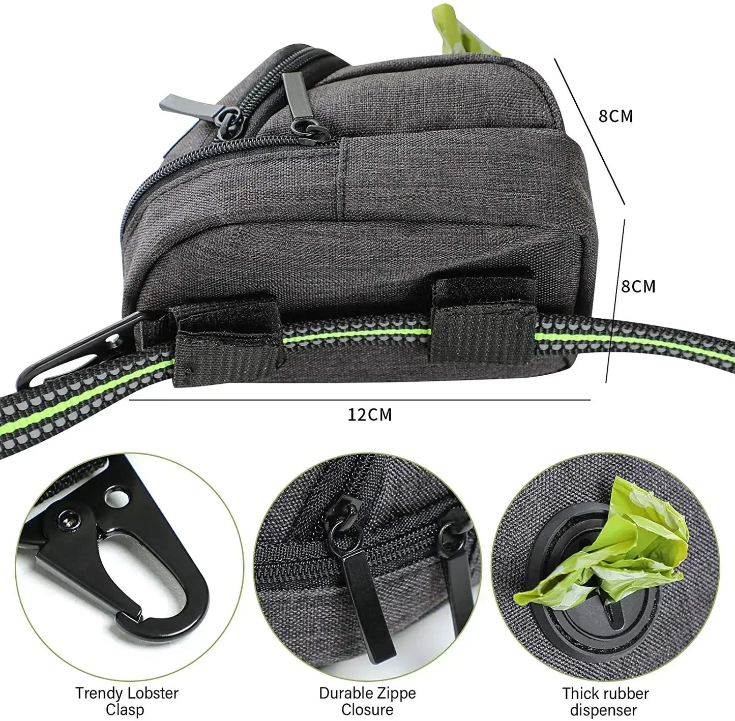 Snack-Tasche für Hundetraining - Outdoor Leckerli-Beutel mit Kotbeutelspender