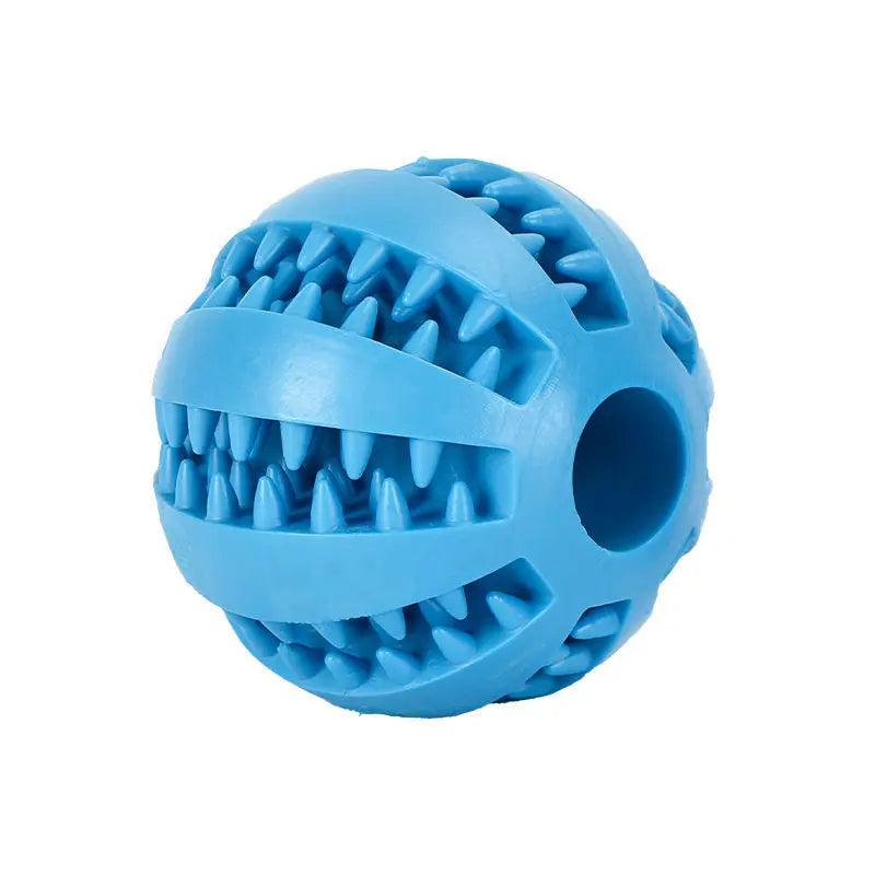 Zahnreinigungsball aus Naturgummi, interaktives Hundespielzeug mit Leckerli-Funktion