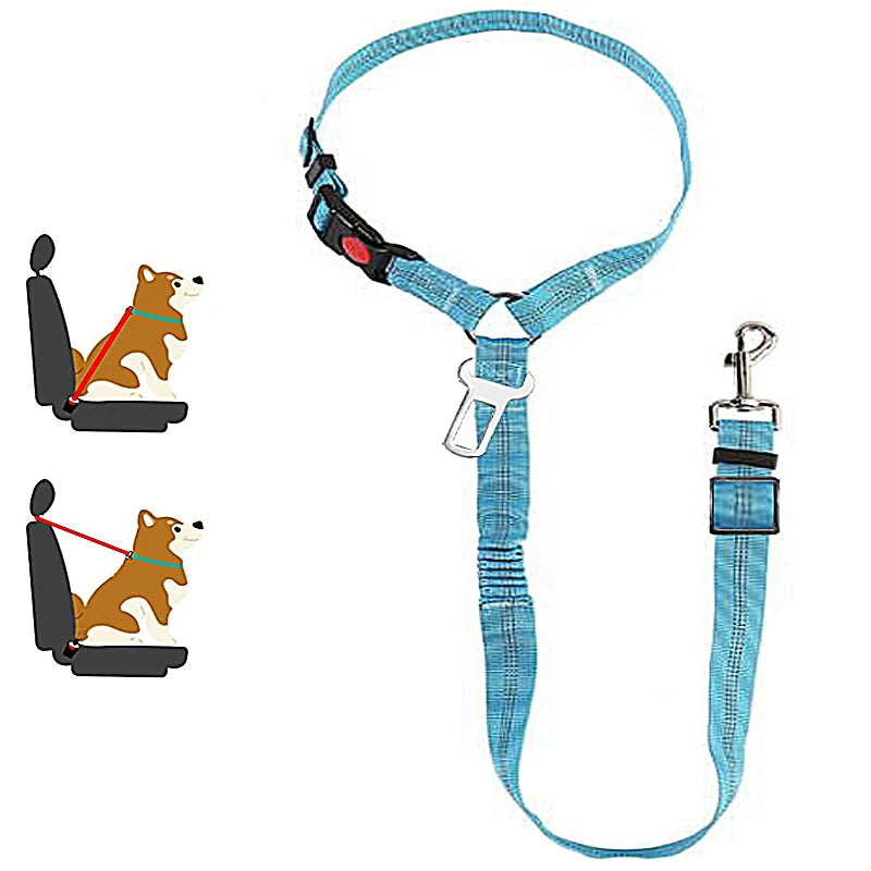 2-in-1 Sicherheitsgeschirr mit Leine & Anschnallgurt - für Hunde & Katzen im Auto
